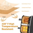 thumbnail image 6 of Air Fryer Liner for 6-9 qt,8.1"x5.5" Rectangle Food Grade Parchment Disposable Paper Liners for Ninja,BPA Free, 6 of 7