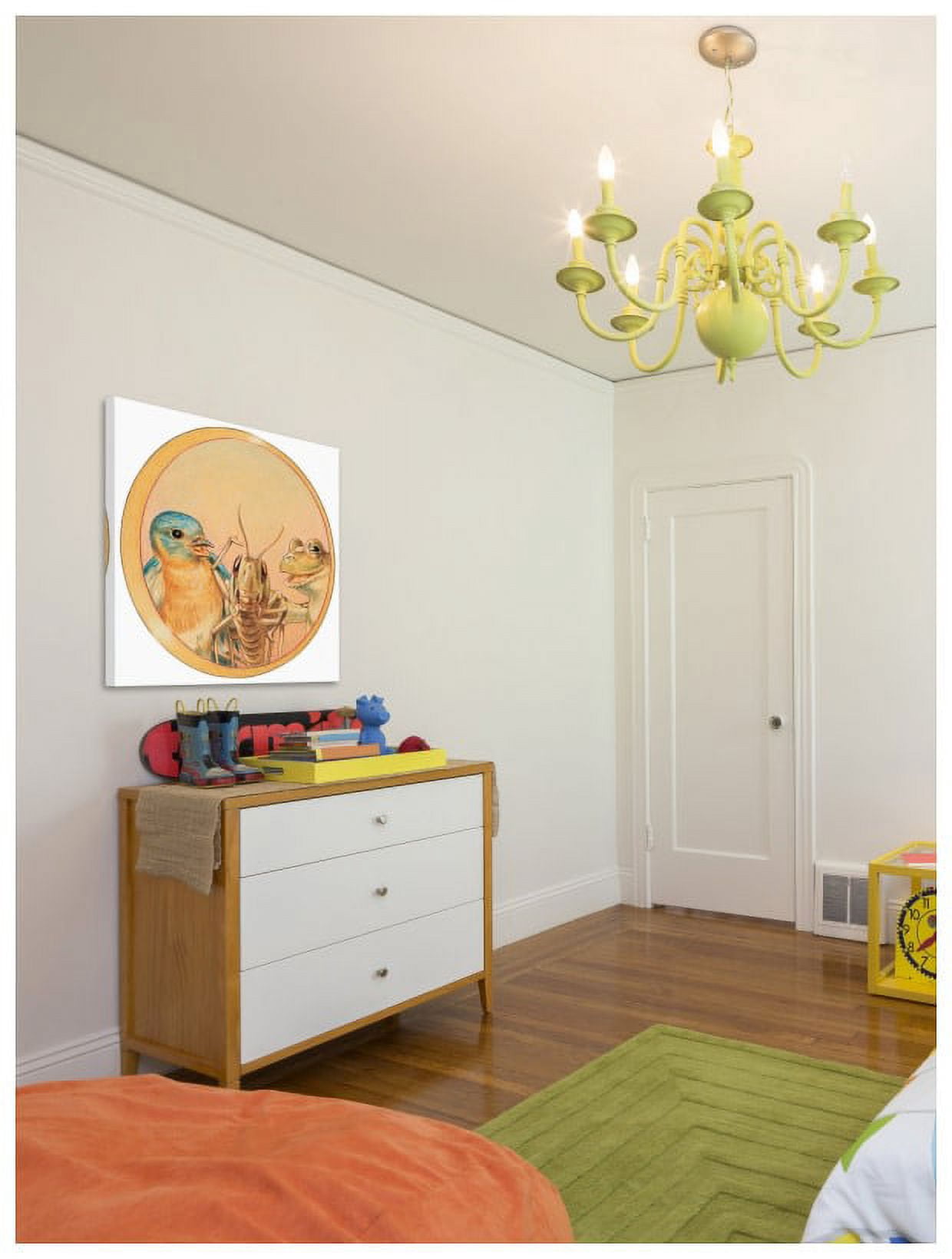 Marmont Hill "Bird, Cricket and Frog II" by Curtis Painting Print on Canvas