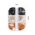 thumbnail image 5 of UDIYO 6 Grid /Box Nail Art Sequins Easy to Stick Reflective Artwork Making High Saturation Nail Chunkys for Party, 5 of 7