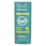 Tom's Of Maine Deodorant & Antiperspirant-Aluminum-Free Coconut Mango 3.25 oz Stick
