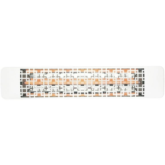 Eurofase Heating - 2500 Watt Single Element 39 Inch Electric Patio Heater-277 Voltage-White Finish-Brix Decorative Fascia