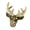 1pcs-Aged Color, variant on Deer Antler Drawer Pull, Distinctive Head Furniture Fitting for Opening Cabinets, Drawers, and Wardrobe Hardware