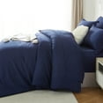 thumbnail image 4 of Davulos King Size Comforter Set 7 Pieces ,Blue Bed in a Bag King , All Season Bedding Set with Comforter, Flat Sheet, Fitted Sheet, Pillowcases & Shams, 4 of 8