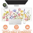 thumbnail image 4 of Watercolor Wildflowers Gaming Mouse Pad,Large Non-Slip Thick Stitched Edge Mouse Mat for Home Office Gaming Keyboard Desk Pad (35.4 x 15.7 Inches), 4 of 6