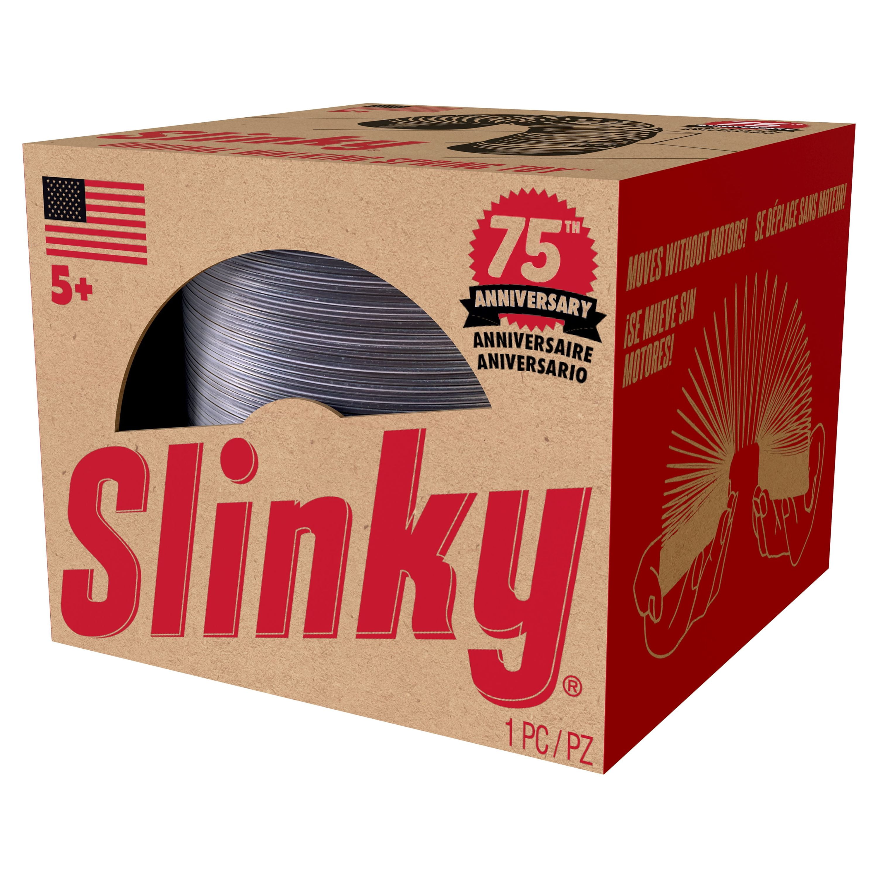 The Original Slinky Brand Metal Slinky in Blue Retro Box 