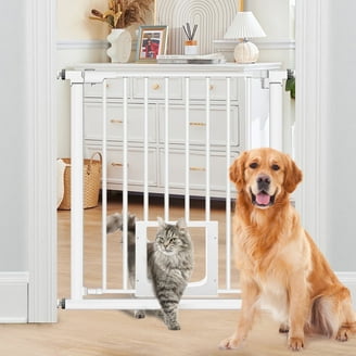 Carlson Extra Wide Walk Through Gate for Dogs Cats, with Small