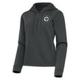 thumbnail image 2 of Women's Antigua  Pewter Winnipeg Jets Contemporary Quarter-Zip Hoodie, 2 of 3