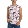thumbnail image 2 of Picia Pineapple Flamingo mens Cotton Tank Undershirts , Moisture-wicking Ribbed Tanks, Lightweight Cotton Tank Undershirts-X-Large, 2 of 8