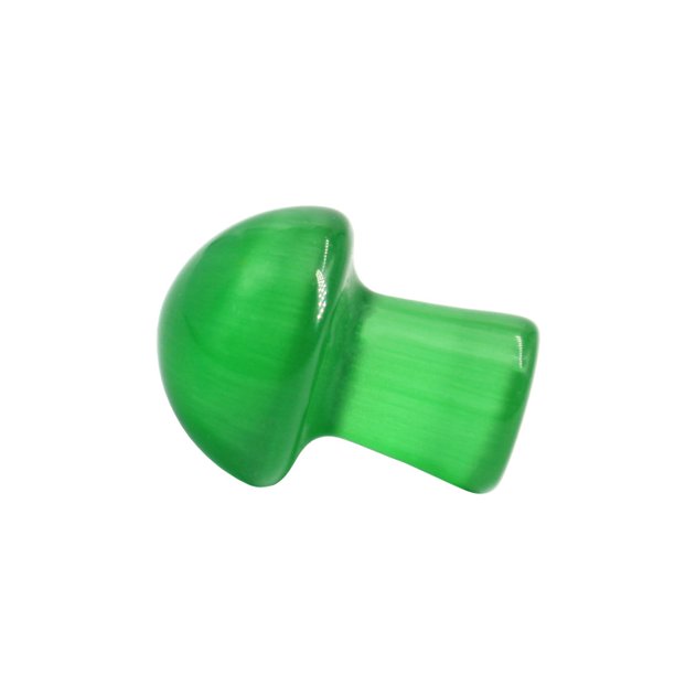 Xiao Hua 10 piezas de adornos de hongo de cristal natural mini 2 * 1,5 cm, hongo pequeño verde, piedra de cristal, artesanías, adornos de escritorio, decoración