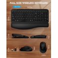 thumbnail image 4 of Combinación de teclado y ratón inalámbricos EAYBLY Wave Keys, 4 of 9