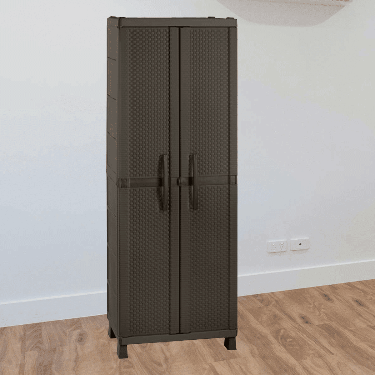 Modern Resin Storage Freestanding Double Doors Garage