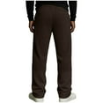 thumbnail image 6 of QSAWXQZ Men's Ribbed Knit Lounge Sweatpants Drawstring Elastic Waist Wide Leg Casual Pants with Pockets Coffee M, 6 of 9