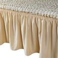 thumbnail image 4 of ANMINY Stretchy Slipcovers Lattice Sofa Covers All-Inclusive Pleated Ruffled Skirt Protector, 4 of 7