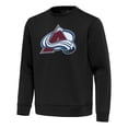 thumbnail image 2 of Men's Antigua Black Colorado Avalanche Relevant Lightweight Pullover Sweatshirt, 2 of 3