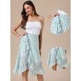 thumbnail image 2 of DARING DIVA Women's Hem Beach Ruffle Skirts Small Green, 2 of 6