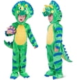 thumbnail image 5 of Joyfy Halloween Triceratops Costume Dinosaur Jumpsuit with Eggs for Kids and Toddlers Halloween Themed Party Dress up Cosplay, 5 of 9