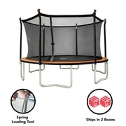 Sportspower BouncePro 15ft Trampoline Meets ASTM Safety Standards, Heavy-Duty Rust-Resistant Steel Frame, UV-Resistant Jump Mat & Safety Net