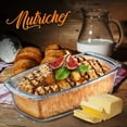 thumbnail image 7 of NutriChef 3 Sets Loaf Pan 62.07oz Stackable Premium Glass Meal-prep Food Container W/ Locking Lid, 7 of 7