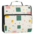thumbnail image 5 of FORMRS Zipper Binder with Shoulder Strap 2-inch Ring 500 Sheet Capacity File Bag, Green Abstract Pattern, 5 of 5