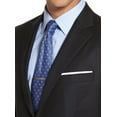 thumbnail image 4 of Luciano Natazzi Men's Modern Fit Two Button Faint Tone On Tone Stripe Suit Black Tone On Tone, 4 of 5