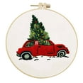 thumbnail image 2 of teapwant Christmas Embroidery Kit With Embroidery Hoop New Easy Embroidery Kit For Beginners And Adults Full Embroidery Hoop Kit With Needles And Thread Included, 2 of 6