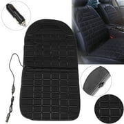 12V Electric Heated Seat Cushion Winter Warmer Nonslip Heated Seat Cover Universal Fit for Auto Supplies Home Office Chair