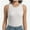 White, variant on Women Tank Tops Summer Sleeveless Basic Cami Top Shirt Slim Racerback Blouses