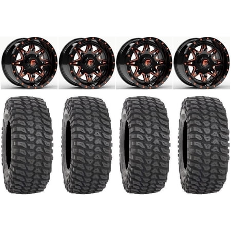 Fuel Lethal Orange 15 Wheels 33 XCR350 Tires Sportsman RZR Ranger