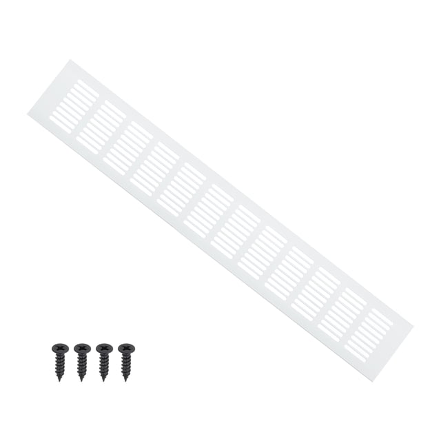 Uxcell 20 x 3 Pulgadas Cubierta de Ventilación de Aire para Puerta, 1 Pcs Rejilla de Ventilación de Alta Resistencia