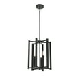 thumbnail image 3 of Matte Black Three Light Pendant from the Benson Collection, 3 of 5