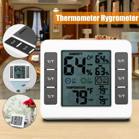 Outdoor Wall Mounted Weather Gauge Indoor thermometer Humidity Monitor Weather Station with Temperature Gauge Humidity Meter Hygrometer ()