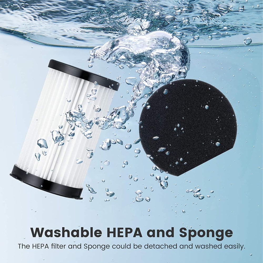 HEPA Filter Compatible for D600 D601 and iwoly V600 Corded Vacuum Cleaner 6 HEPA Filters 6 Sponge Walmart