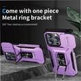 thumbnail image 3 of Funda para GANGXUN iPhone 15 Pro - Soporte metálico, Función magnética, Morado, 3 of 6