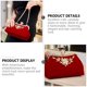 thumbnail image 4 of Bolso de noche para mujer y niña, tipo clutch, para banquete o fiesta, con diamantes de imitación, 4 of 6