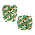 thumbnail image 4 of SCRAWLGOD St. Patrick's Day 2 PCS Removable Computer Office Chair Cover Cozy Universal Desk Chair Seat Protector Dustproof Swivel Chair Cover, Irish Flag Shamrock Stripe Polka Dot, 4 of 7