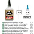 thumbnail image 2 of Gel de pegamento Glue Rhino, resistente, 30 g, transparente, 2 of 7
