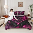 thumbnail image 4 of Feelyou Love Heart Angel Full Size Comforter Sets, Valentine's Day Bedding Sets, 3pcs, 4 of 8