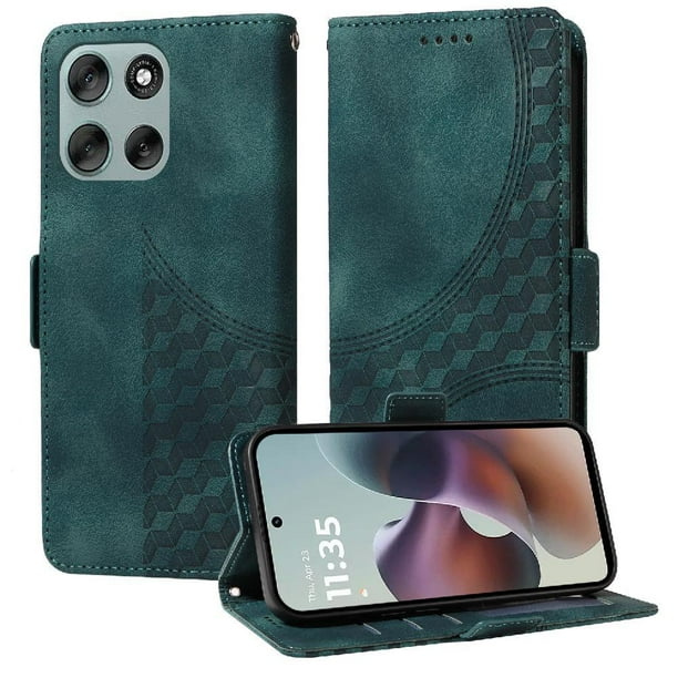Funda GANGXUN para Motorola Moto G56 con diseño acolchado elegante, cuero PU, protección total y ajuste preciso