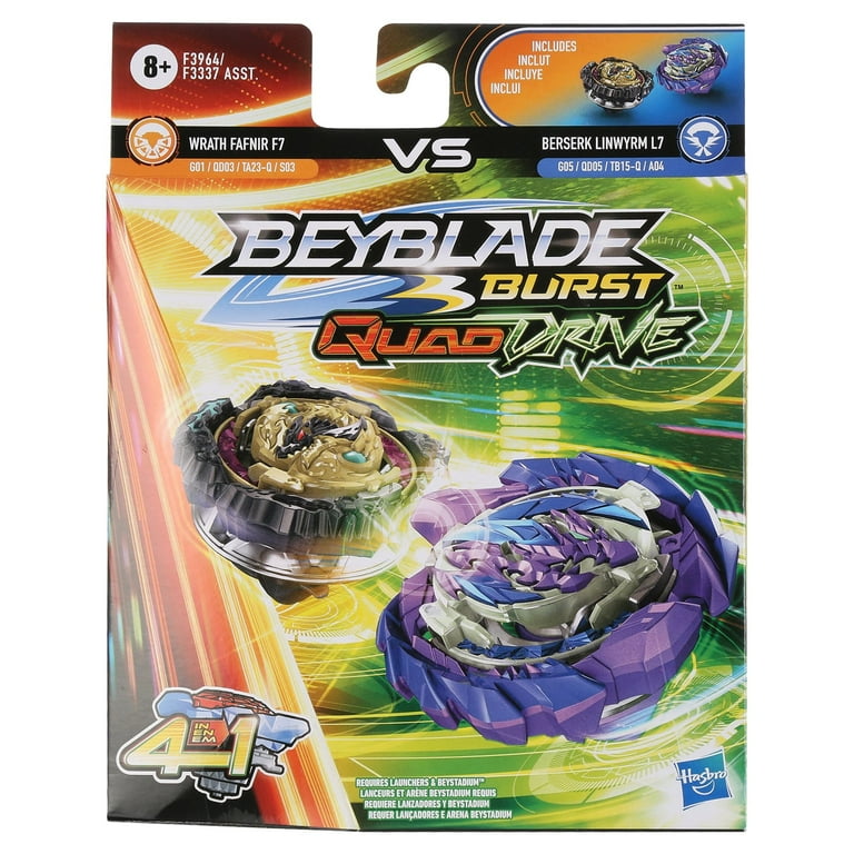 Beyblade Burst QuadDrive Dual Pack Bey Blades Customizable
