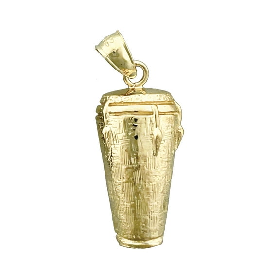 14K Gold Conga Drum Charm