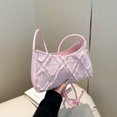 thumbnail image 2 of Bolso de mano de gran capacidad para mujer, nuevo bolso de mano 2025, estilo nicho, con diamantes de imitación, bandolera de hombro., 2 of 5