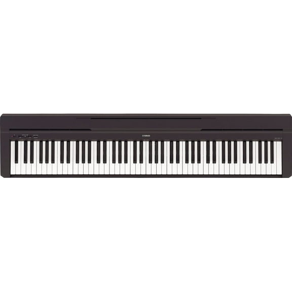Piano digital Yamaha P45B de 88 teclas con pedal de sustain y fuente de alimentación