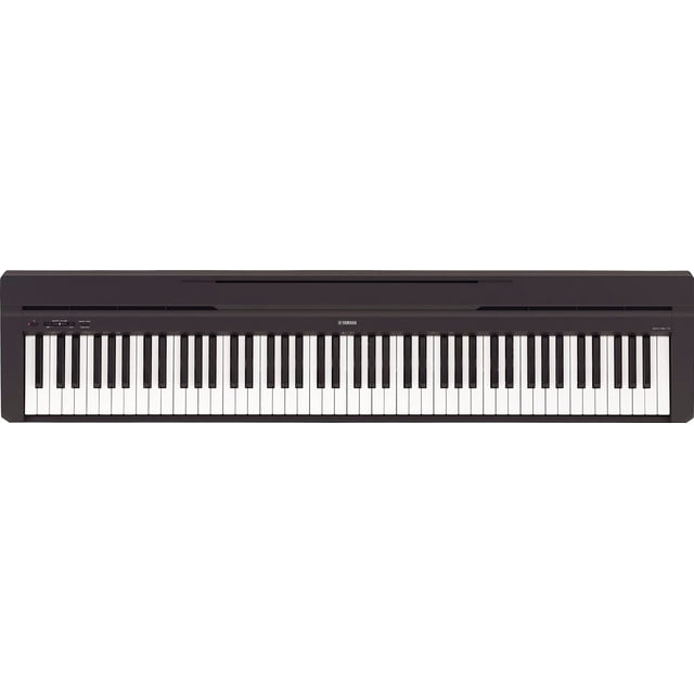 Piano digital Yamaha P45B de 88 teclas con pedal de sustain y fuente de alimentación