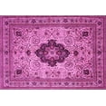 thumbnail image 1 of Ahgly Company Indoor Rectangle Medallion Pink Traditional Area Rugs, 7' x 10', 1 of 4