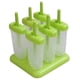 thumbnail image 1 of Moldes reutilizables de 6 celdas para hacer helados congelados, con base (verde), 1 of 2