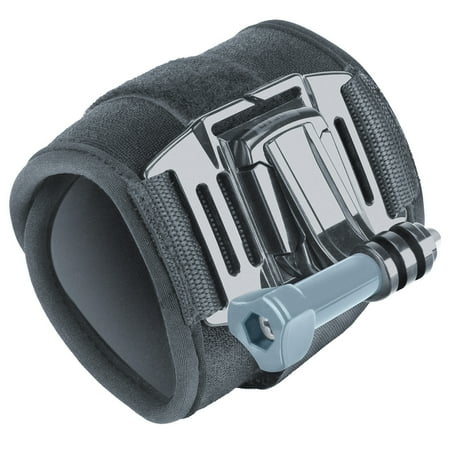 Wrist Strap Action Camera Mount with 2-Point Strap J Hook and Tripod Adapter by USA Gear