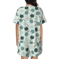 thumbnail image 6 of Susaid Frog And Dragonflies Print Women's Pajama Set, Button-Up Sleepwear with Elastic Waist Shorts, Perfect for Lounging, Yoga, Beach, and Casual Wear-X-Large, 6 of 7