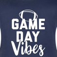thumbnail image 3 of Instant Message - Game Day Vibes - Women's Maternity Scoop Neck Graphic T-Shirt, 3 of 6