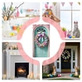 thumbnail image 3 of Ksruee Happy Easter Banner 90x180cm Waterproof Bunny Backdrop Front Door Sign Happy Easter Banner for Office Classroom Farmhouse Porch Entryway Yard Garden Spring Holiday Party, 3 of 9