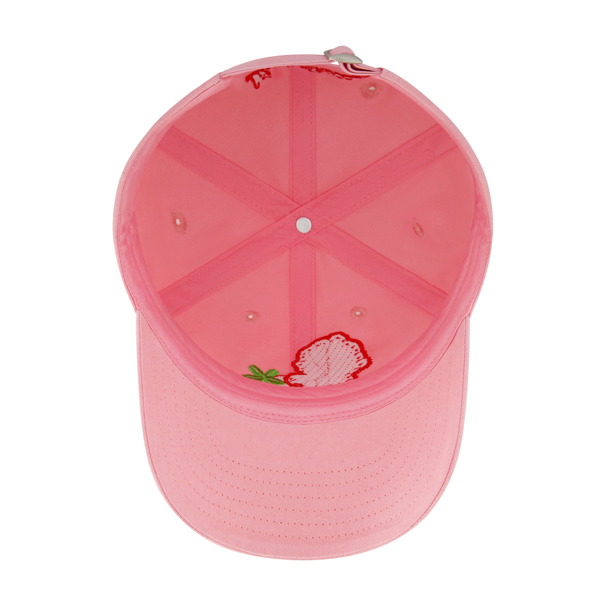 Strawberry Shortcake Baseball Hat, Life is Sweet Adjustable Unisex Baseball Cap, Pink, One Size